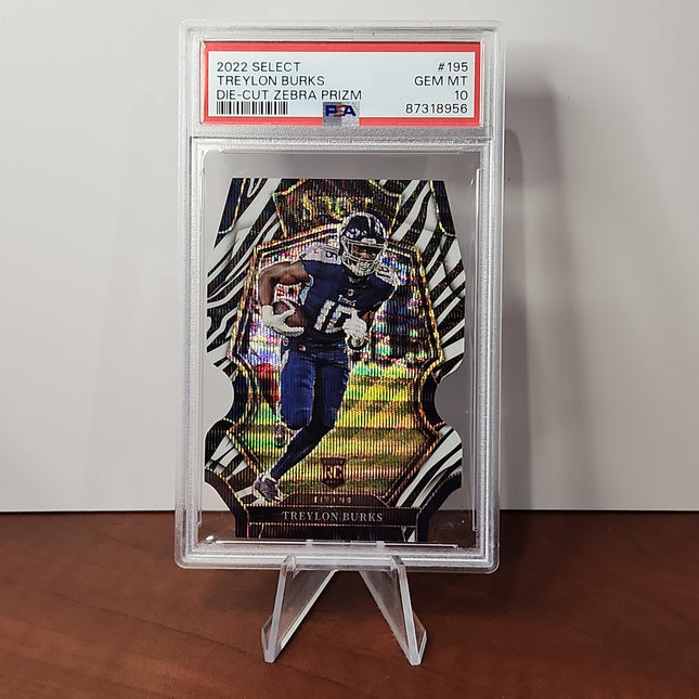 Treylon Burks 2022/23 Select Die-Cut Zebra Prizm **PSA GEM MINT 10** - Premium  from 1of1 Collectables - Just $249! Shop now at 1of1 Collectables