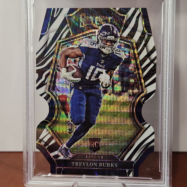 Treylon Burks 2022/23 Select Die-Cut Zebra Prizm **PSA GEM MINT 10** - Premium  from 1of1 Collectables - Just $249! Shop now at 1of1 Collectables