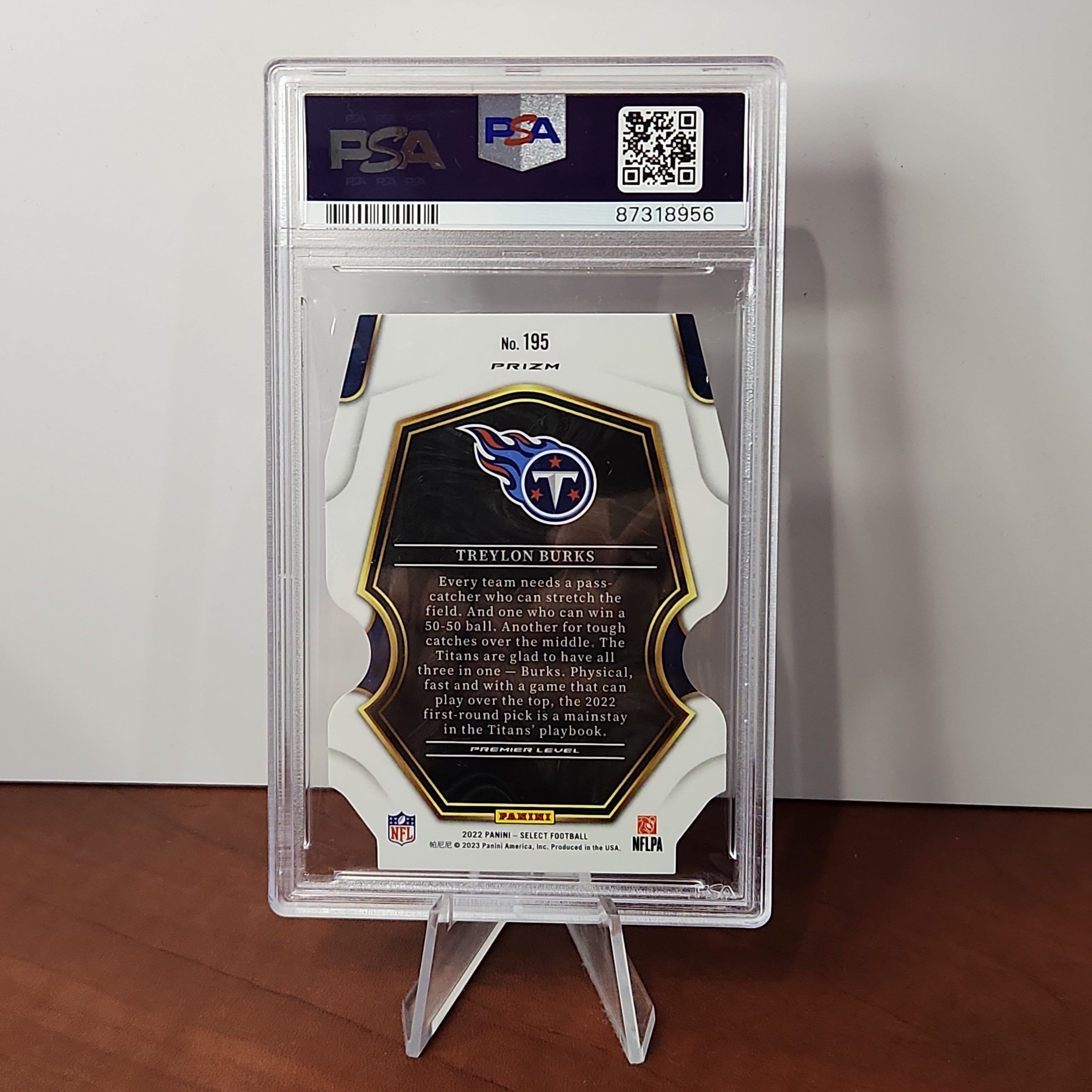Treylon Burks 2022/23 Select Die-Cut Zebra Prizm **PSA GEM MINT 10** - Premium  from 1of1 Collectables - Just $249! Shop now at 1of1 Collectables