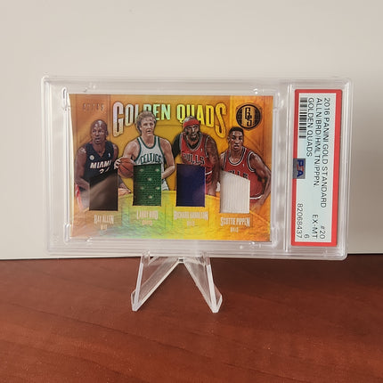 Pippen, Allen, Bird, Hamilton 2016/17 Gold Standard Golden Quads #20 *PSA EX-MT 6** - Premium  from 1of1 Collectables - Just $290! Shop now at 1of1 Collectables