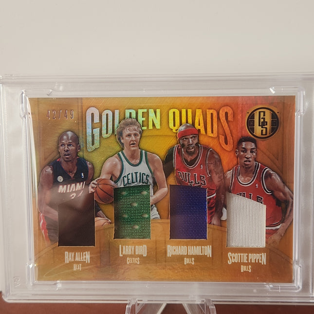 Pippen, Allen, Bird, Hamilton 2016/17 Gold Standard Golden Quads #20 *PSA EX-MT 6** - Premium  from 1of1 Collectables - Just $290! Shop now at 1of1 Collectables