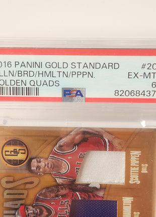 Pippen, Allen, Bird, Hamilton 2016/17 Gold Standard Golden Quads #20 *PSA EX-MT 6** - Premium  from 1of1 Collectables - Just $290! Shop now at 1of1 Collectables