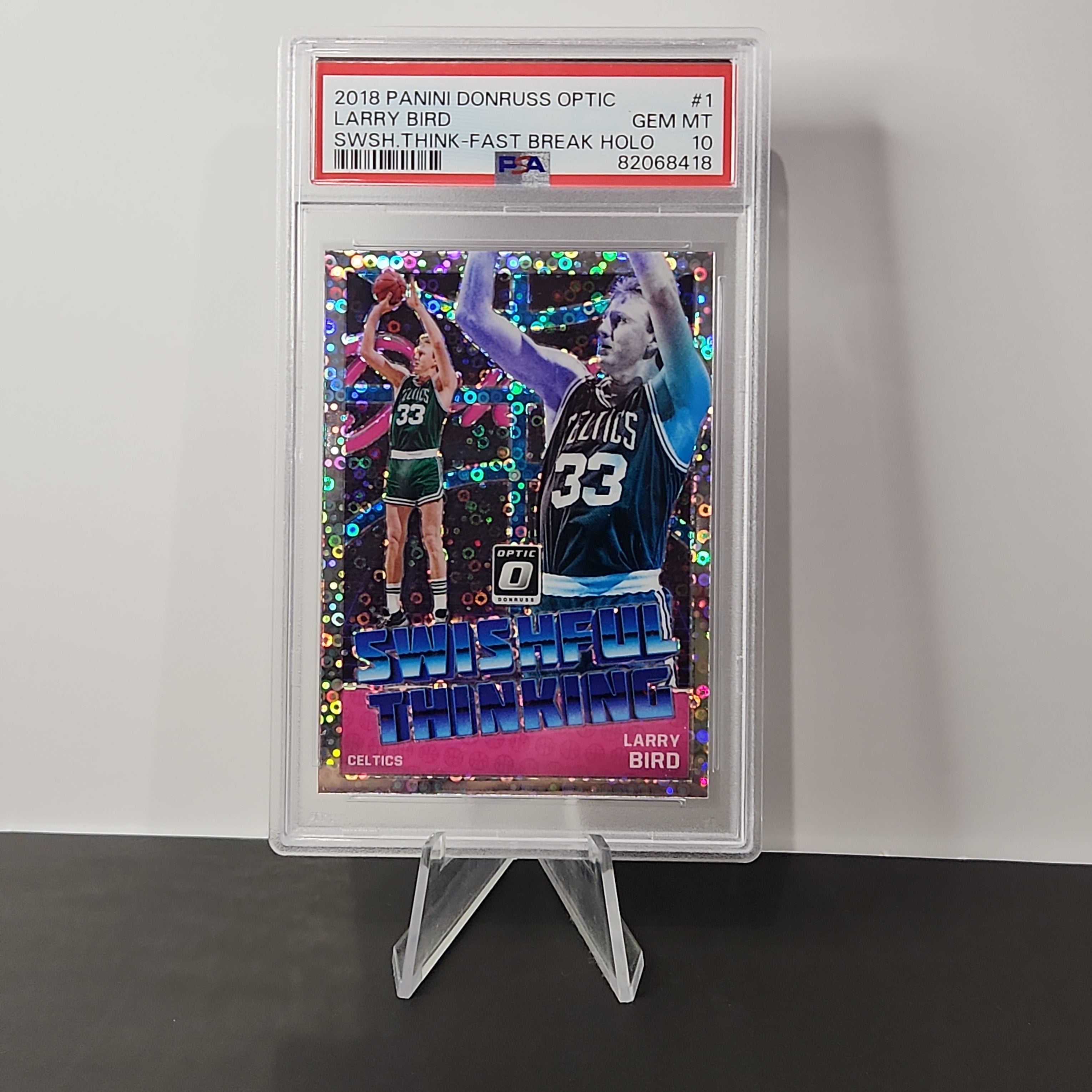 Larry Bird 2018/19 Donruss Swishful Thinking Holo **PSA GEM MINT 10** - Premium  from 1of1 Collectables - Just $295! Shop now at 1of1 Collectables