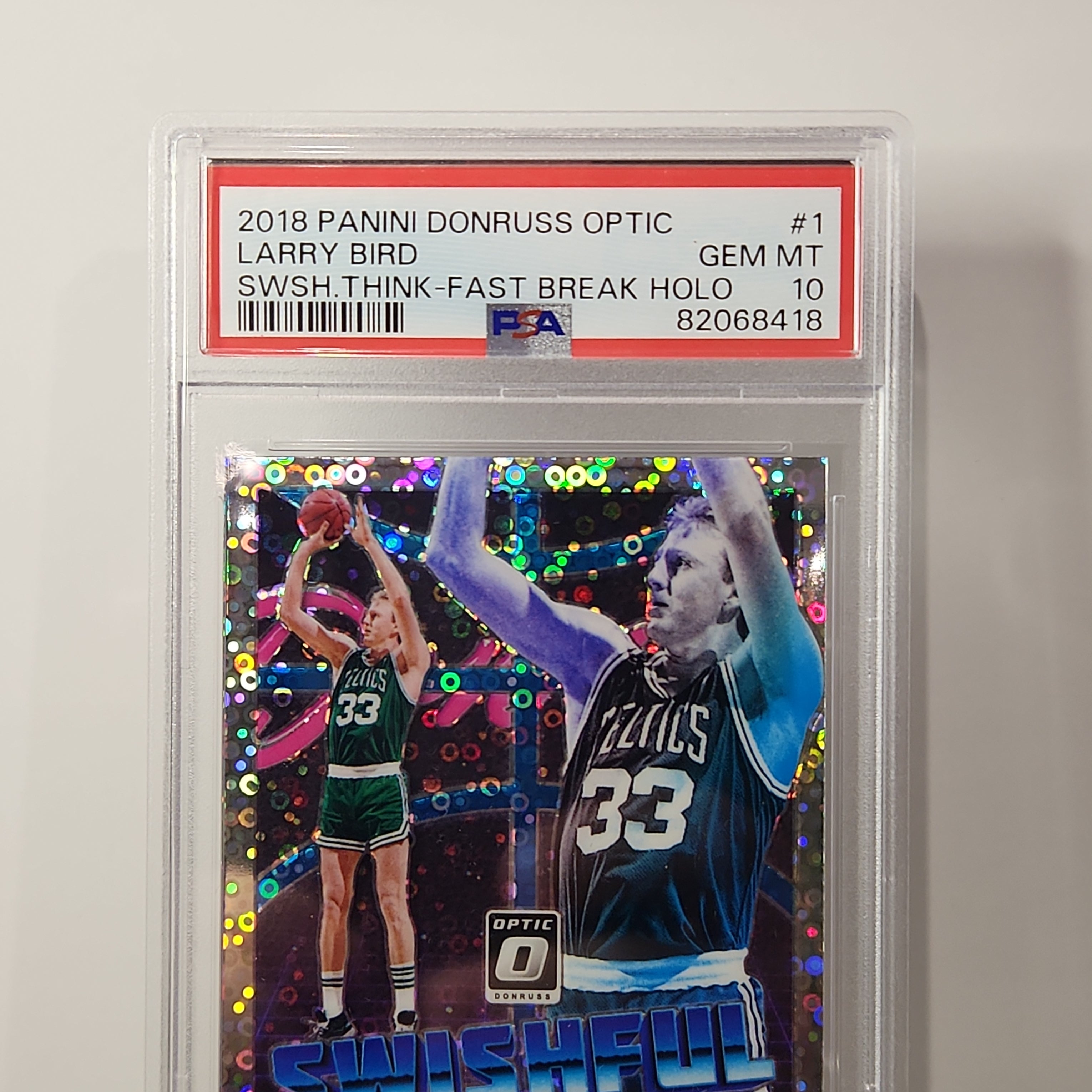 Larry Bird 2018/19 Donruss Swishful Thinking Holo **PSA GEM MINT 10** - Premium  from 1of1 Collectables - Just $295! Shop now at 1of1 Collectables
