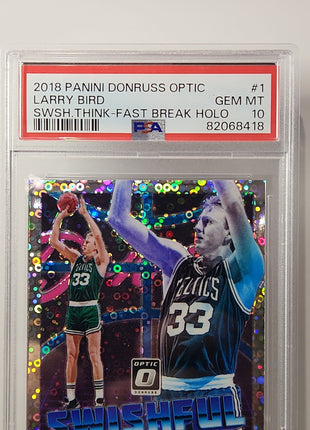 Larry Bird 2018/19 Donruss Swishful Thinking Holo **PSA GEM MINT 10** - Premium  from 1of1 Collectables - Just $295! Shop now at 1of1 Collectables