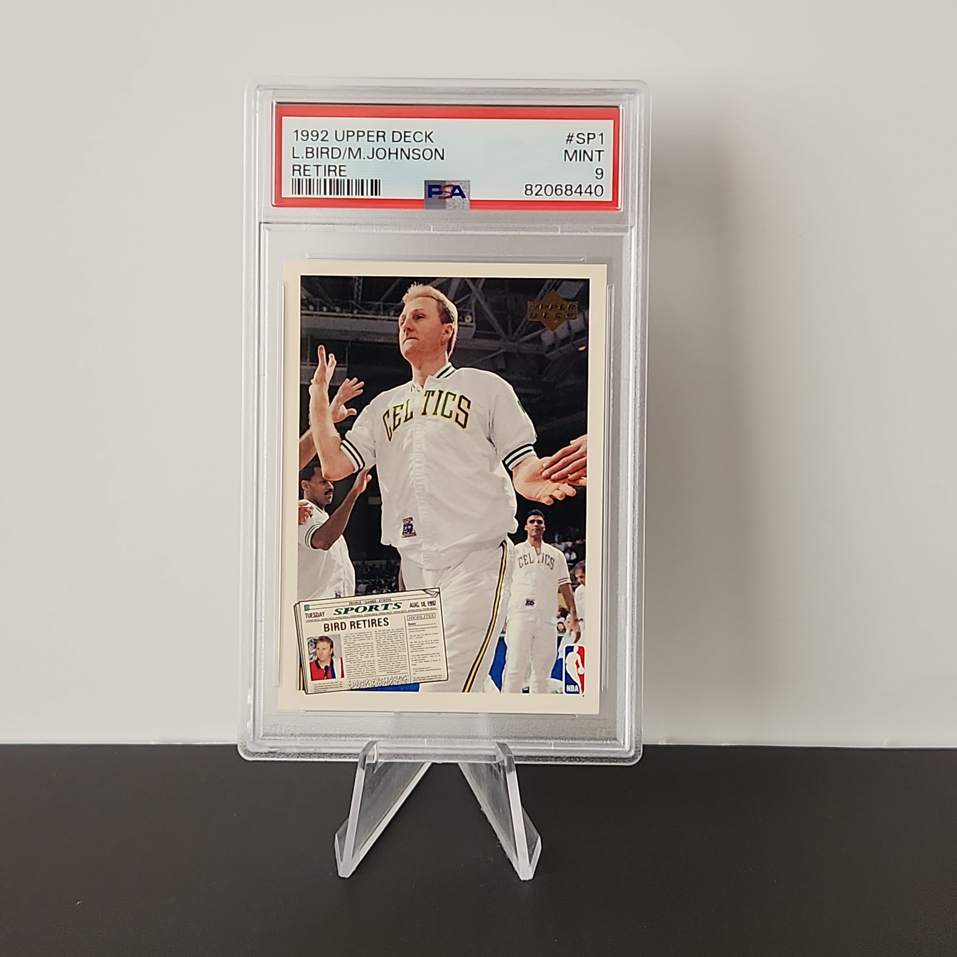 Larry Bird 1992/93 Upper Deck Retire **PSA MINT 9** - Premium  from 1of1 Collectables - Just $120! Shop now at 1of1 Collectables