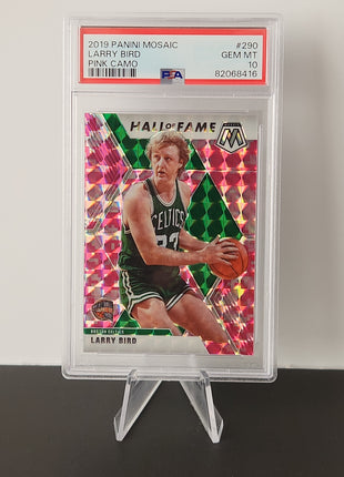 Larry Bird 2019/20 Mosaic Pink Camo HOF #290 **PSA GEM MINT 10** - Premium  from 1of1 Collectables - Just $165! Shop now at 1of1 Collectables