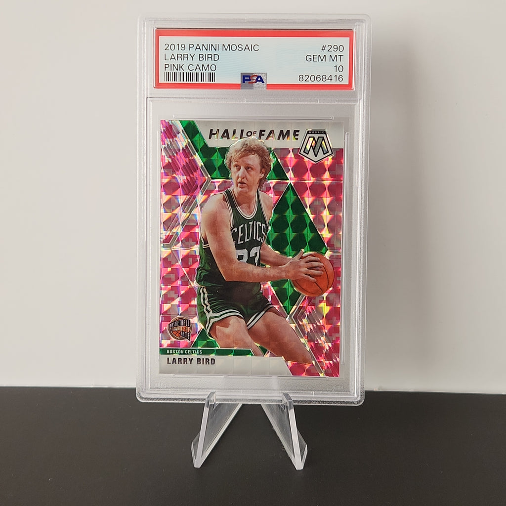 Larry Bird 2019/20 Mosaic Pink Camo HOF #290 **PSA GEM MINT 10** - Premium  from 1of1 Collectables - Just $165! Shop now at 1of1 Collectables