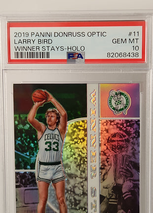 Larry Bird 2019/20 Optic Winner Stays Holo **PSA GEM MINT 10** - Premium  from 1of1 Collectables - Just $175! Shop now at 1of1 Collectables