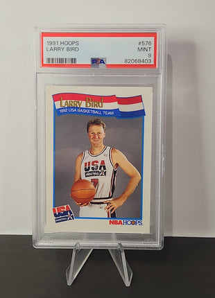 Larry Bird 1991/92 Hoops #576 Dream Team **PSA MINT 9** - Premium  from 1of1 Collectables - Just $89! Shop now at 1of1 Collectables