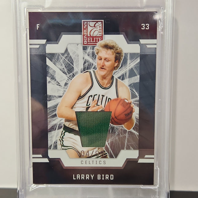 Larry Bird 2009/10 Donruss Elite Jersey Patch **PSA NM-MT 8** **04/99** - Premium  from 1of1 Collectables - Just $149! Shop now at 1of1 Collectables