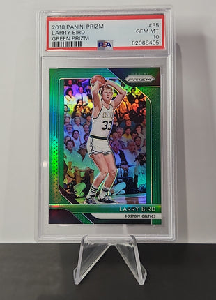 Larry Bird 2018/19 Prizm Green Prizm #85 **PSA GEM MINT 10** - Premium  from 1of1 Collectables - Just $175! Shop now at 1of1 Collectables