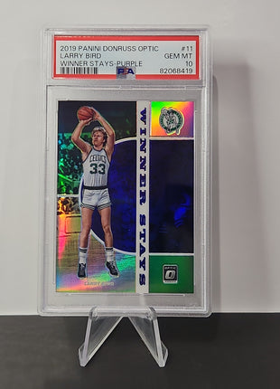 Larry Bird 2019/20 Optic Winner Stays Purple **PSA GEM MINT 10** - Premium  from 1of1 Collectables - Just $175! Shop now at 1of1 Collectables