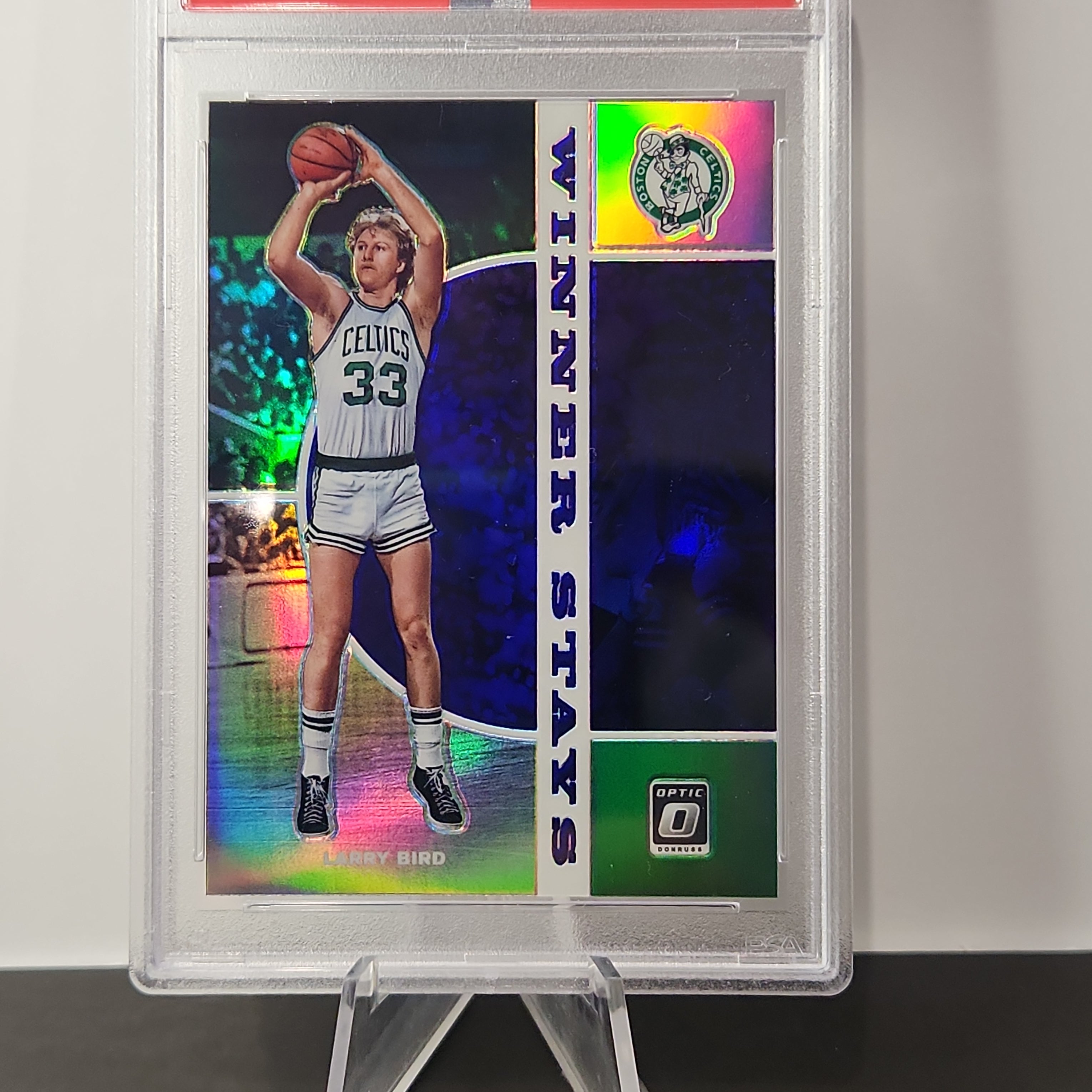 Larry Bird 2019/20 Optic Winner Stays Purple **PSA GEM MINT 10** - Premium  from 1of1 Collectables - Just $175! Shop now at 1of1 Collectables