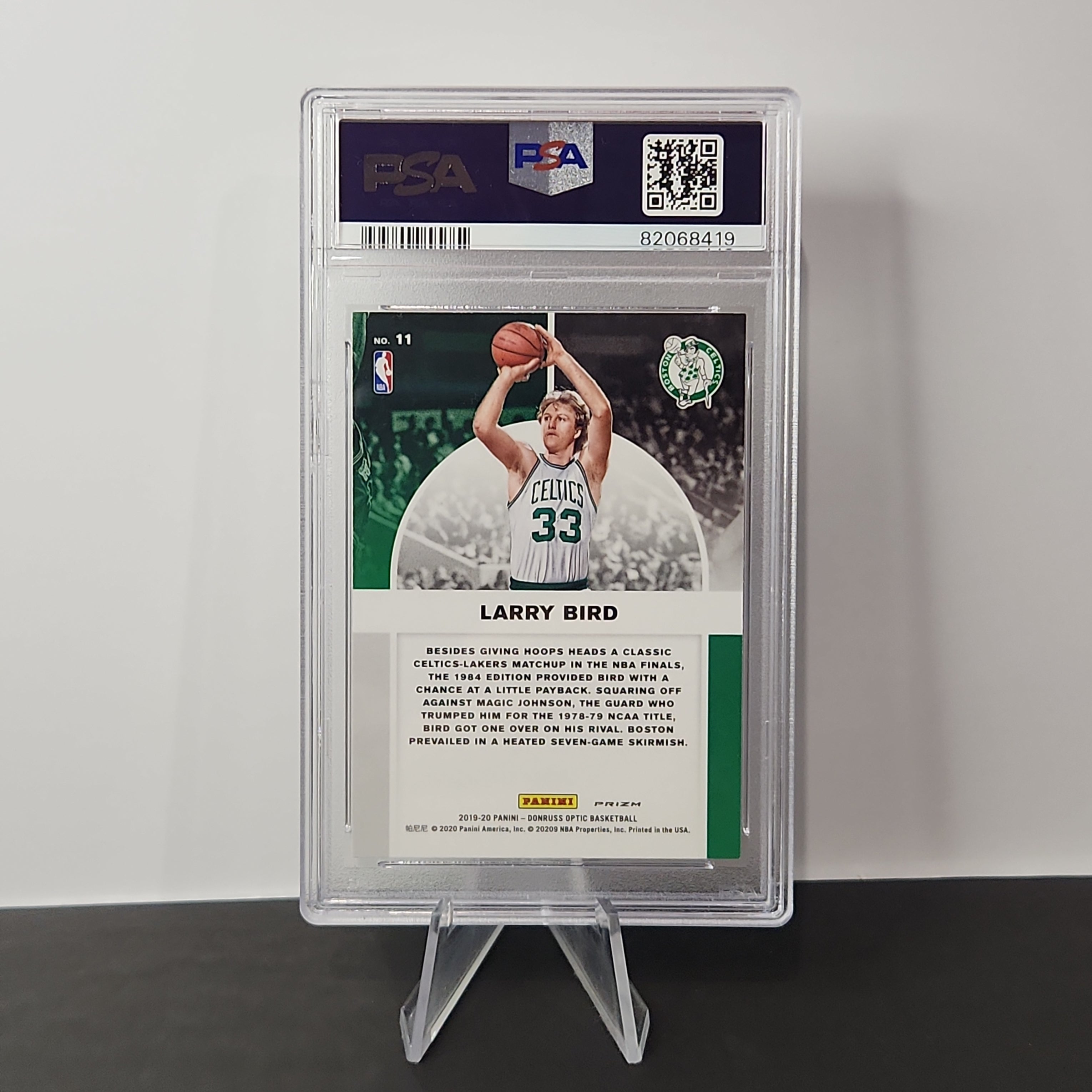 Larry Bird 2019/20 Optic Winner Stays Purple **PSA GEM MINT 10** - Premium  from 1of1 Collectables - Just $175! Shop now at 1of1 Collectables