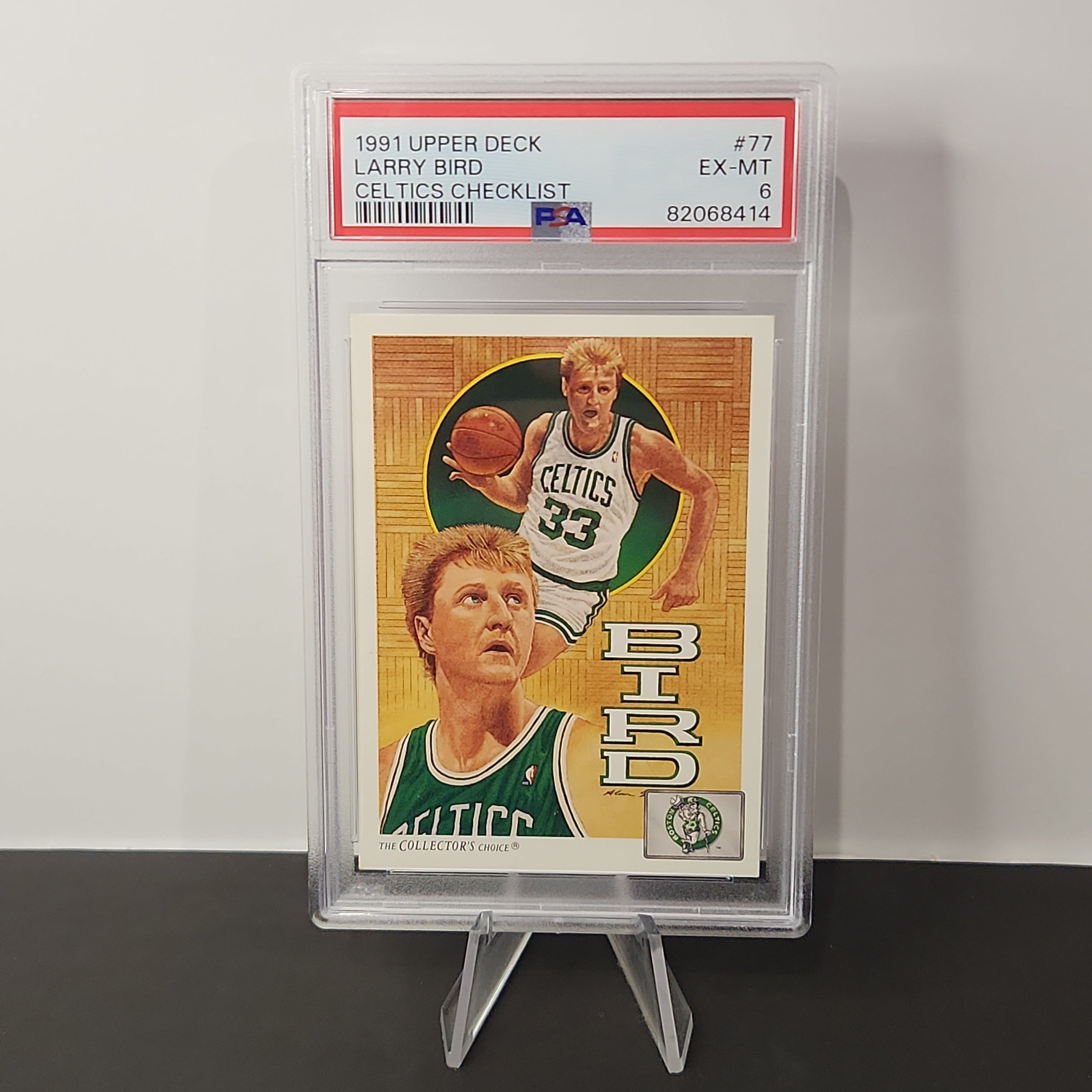Larry Bird 1991/92 Upper Deck Celtics Checklist **PSA EX-MT 6** - Premium  from 1of1 Collectables - Just $75! Shop now at 1of1 Collectables