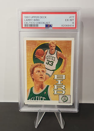 Larry Bird 1991/92 Upper Deck Celtics Checklist **PSA EX-MT 6** - Premium  from 1of1 Collectables - Just $75! Shop now at 1of1 Collectables