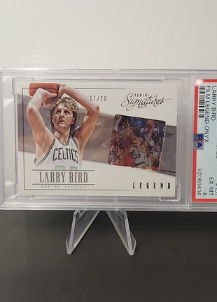 Larry Bird 2013/14 Panini Signatures Film Legend - Onyx **PSA EX-MT 6** **17/20** - Premium  from 1of1 Collectables - Just $150! Shop now at 1of1 Collectables