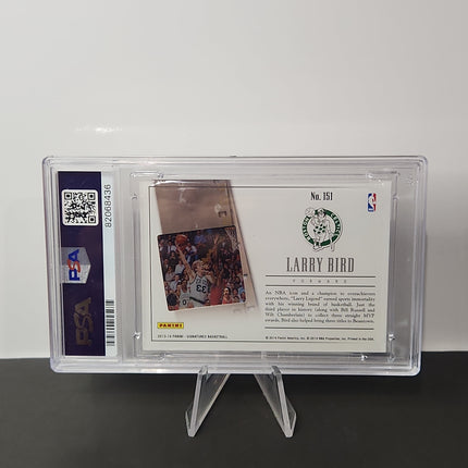 Larry Bird 2013/14 Panini Signatures Film Legend - Onyx **PSA EX-MT 6** **17/20** - Premium  from 1of1 Collectables - Just $150! Shop now at 1of1 Collectables