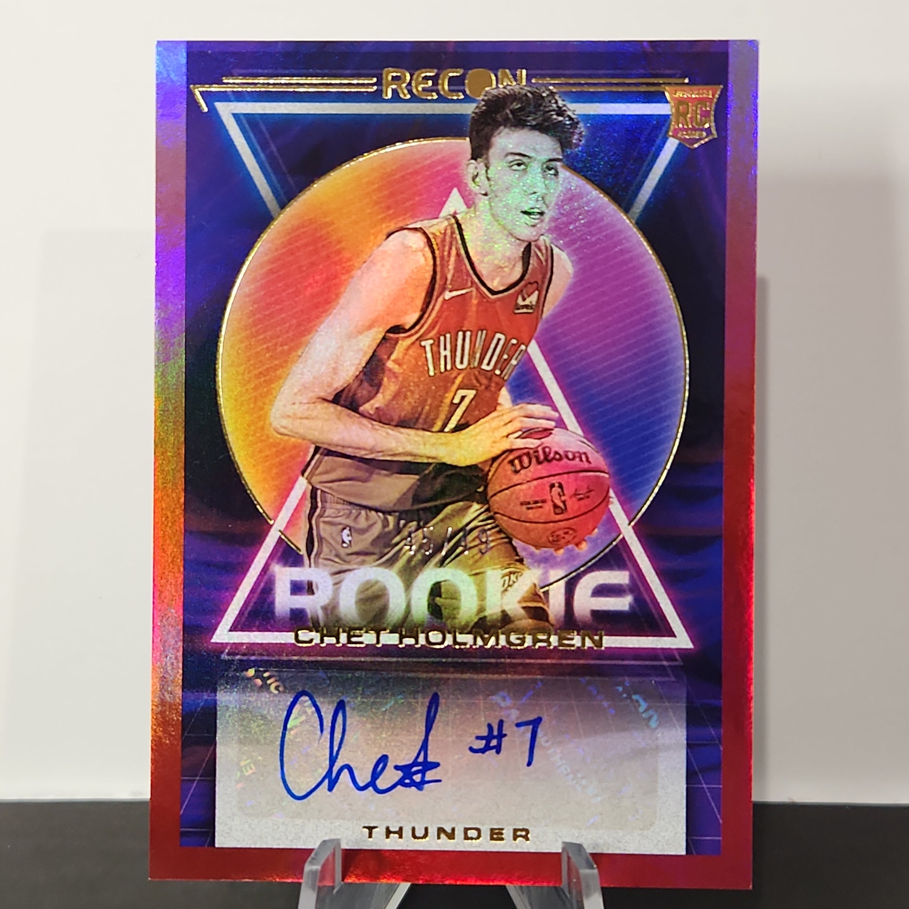 Chet Holmgren 2022/23 Recon Rookie Purple Holo Auto RC **45/49** - Premium  from 1of1 Collectables - Just $370! Shop now at 1of1 Collectables