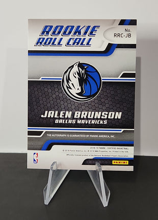 Jalen Brunson 2018/19 Certified Rookie Role Call Auto **ON CARD AUTO** - Premium  from 1of1 Collectables - Just $350! Shop now at 1of1 Collectables