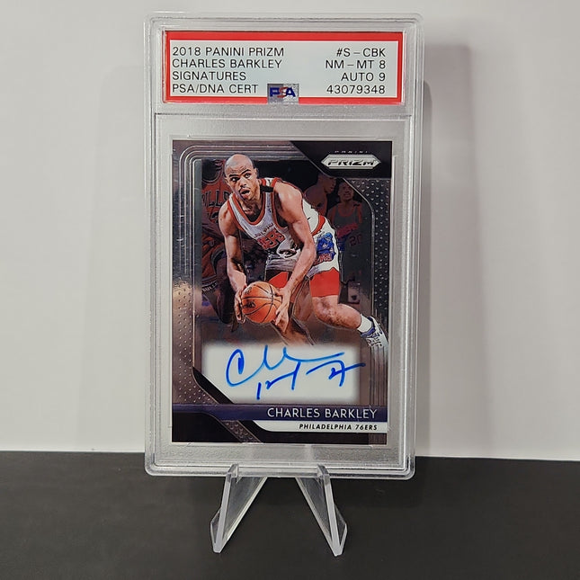 Charles Barkely 2018/19 Prizm Signatures Auto **PSA NM-MT 8** - Premium  from 1of1 Collectables - Just $330! Shop now at 1of1 Collectables