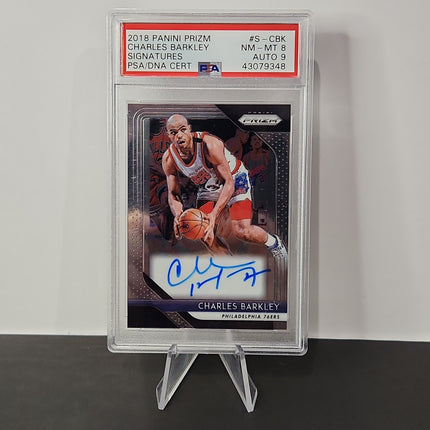 Charles Barkely 2018/19 Prizm Signatures Auto **PSA NM-MT 8** - Premium  from 1of1 Collectables - Just $330! Shop now at 1of1 Collectables