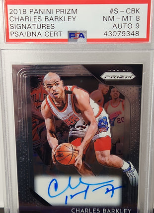 Charles Barkely 2018/19 Prizm Signatures Auto **PSA NM-MT 8** - Premium  from 1of1 Collectables - Just $330! Shop now at 1of1 Collectables