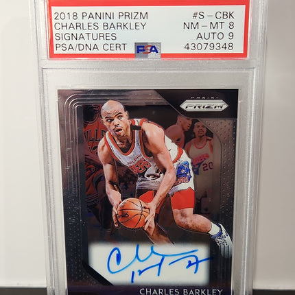 Charles Barkely 2018/19 Prizm Signatures Auto **PSA NM-MT 8** - Premium  from 1of1 Collectables - Just $330! Shop now at 1of1 Collectables