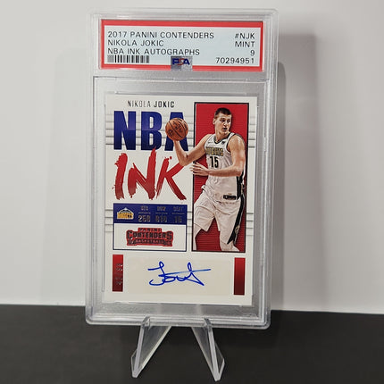 Nikola Jokic 2017/18 Contenders NBA Ink Auto **PSA MINT 9** **42/99** - Premium  from 1of1 Collectables - Just $590! Shop now at 1of1 Collectables