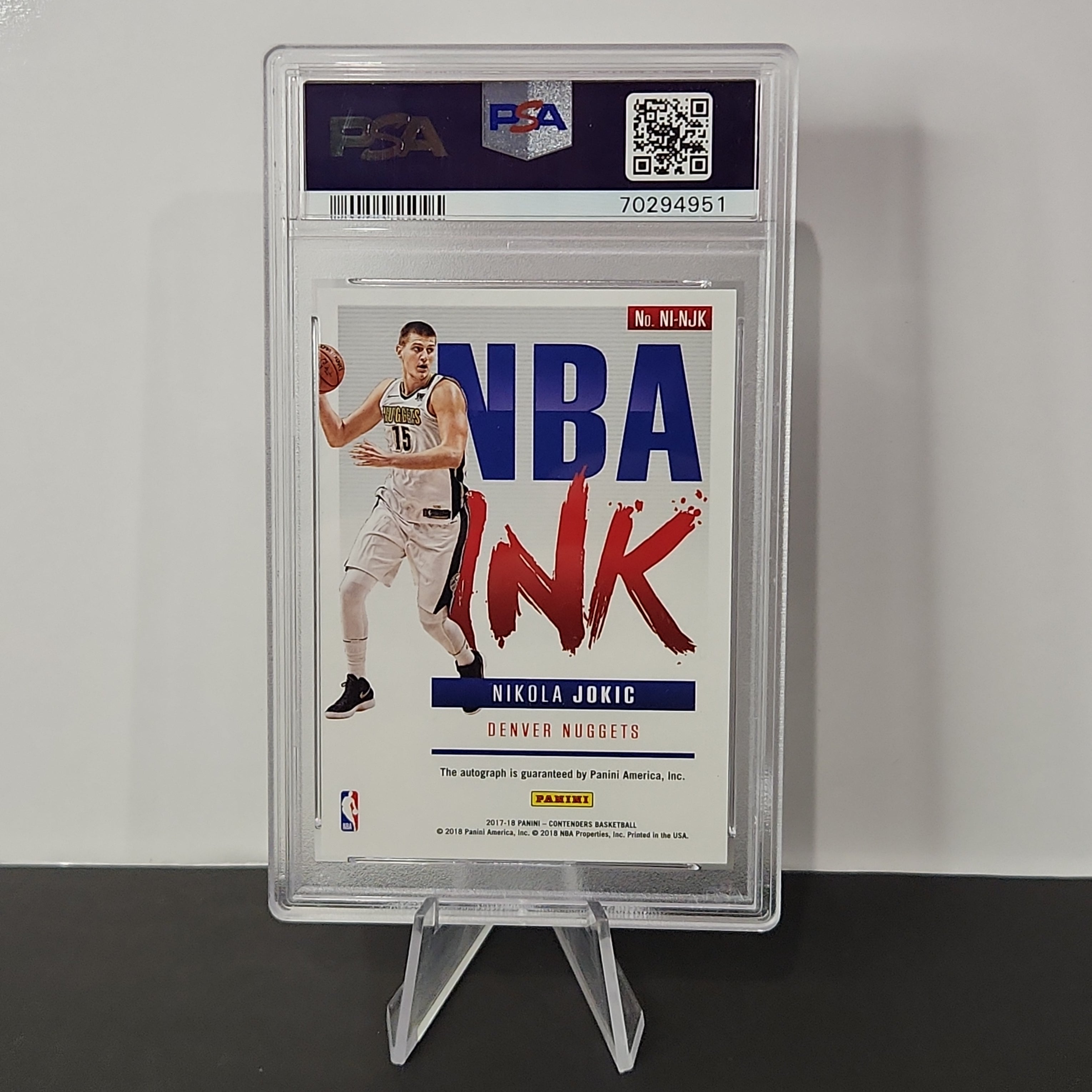 Nikola Jokic 2017/18 Contenders NBA Ink Auto **PSA MINT 9** **42/99** - Premium  from 1of1 Collectables - Just $590! Shop now at 1of1 Collectables