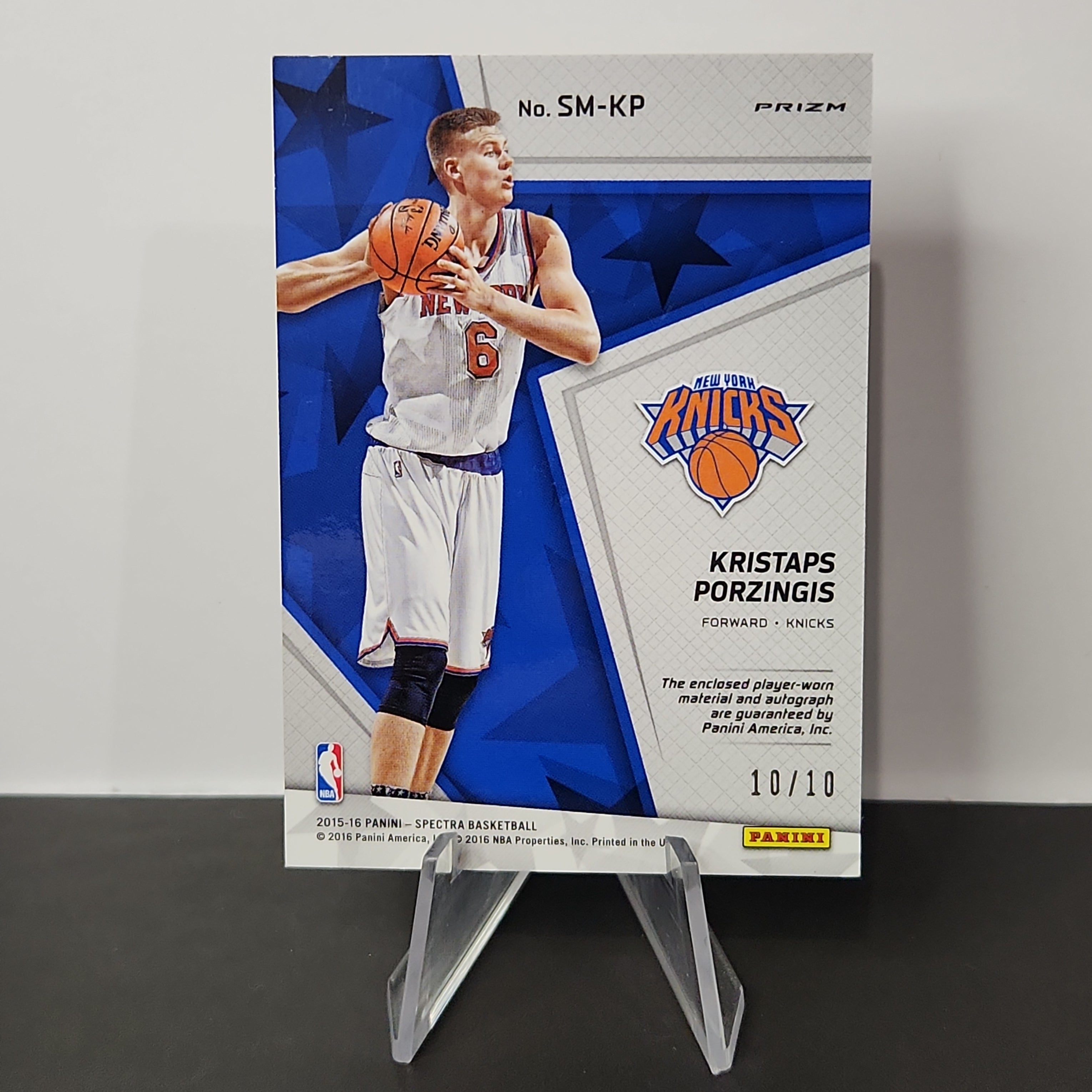 Kristaps Porzingis 2015/16 Spectra Superstar Gold Prism RPA **10/10** - Premium  from 1of1 Collectables - Just $700! Shop now at 1of1 Collectables