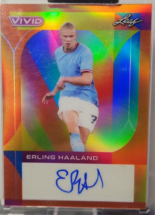 Erling Haaland 2022/23 Leaf Vivid Holo Auto **2/3** - Premium  from 1of1 Collectables - Just $590! Shop now at 1of1 Collectables