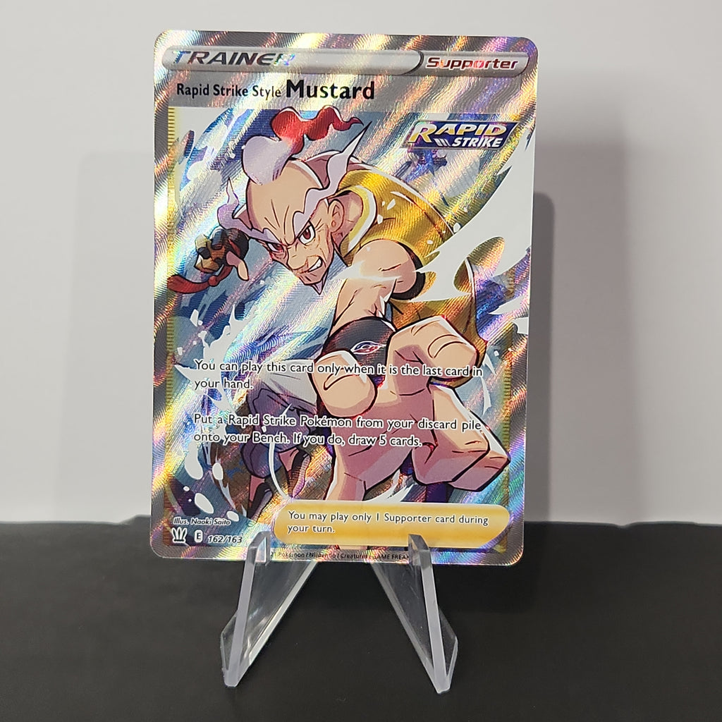 Pokemon 2021/22 Rapid Style Strike Mustard Holo, Sword & Shield #162/163 - Premium  from 1of1 Collectables - Just $4.50! Shop now at 1of1 Collectables