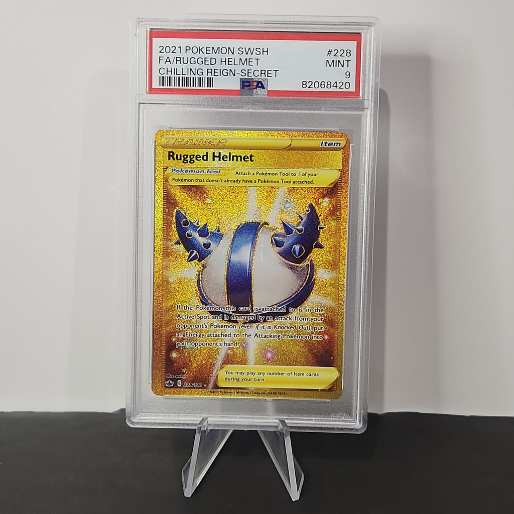Pokemon 2021/22 Rugged Helmet FA Gold Secret Rare Chilling Reign PSA 9 - Premium  from 1of1 Collectables - Just $65! Shop now at 1of1 Collectables