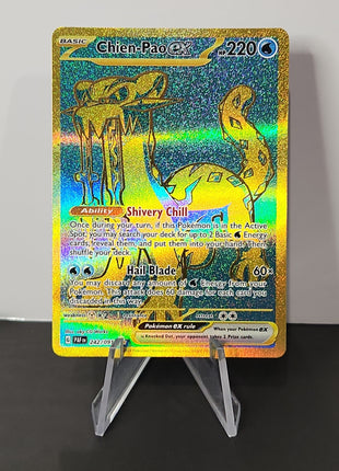 Pokemon Chien-Pao Ultra Rare Gold Shiny 242-091 - Paldean Fates - Premium  from 1of1 Collectables - Just $10! Shop now at 1of1 Collectables