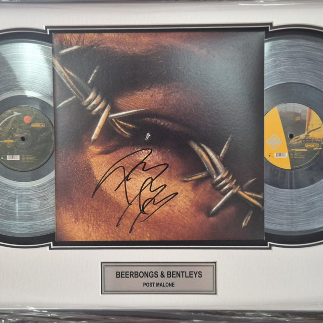 Post Malone Signed Framed Record - Beer Bongs & Bentleys **JSA AUTHENTICATED** - Premium Record from 1of1 Collectables - Just $1250! Shop now at 1of1 Collectables