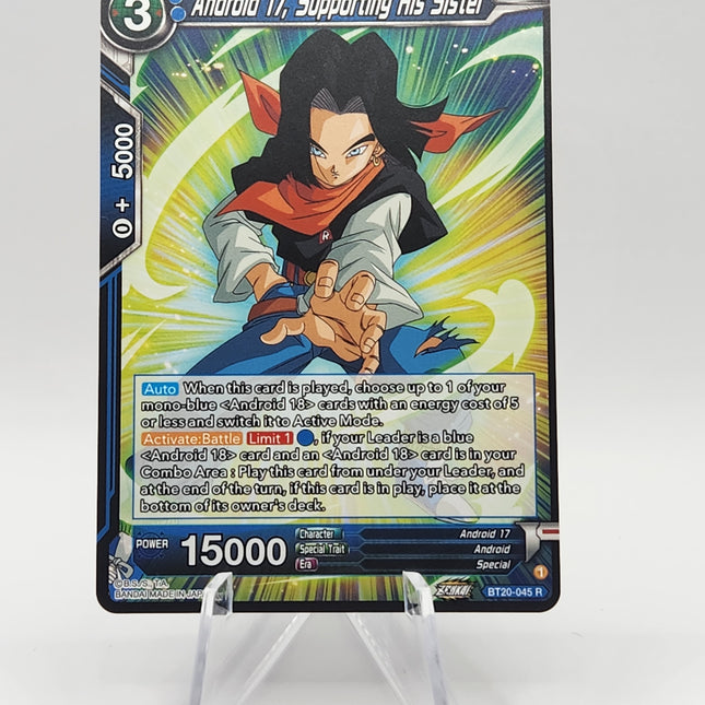 Android 17, Supporting His Sister - Power Absorbed (DBS-B20) - Premium Android from 1of1 Collectables - Just $2! Shop now at 1of1 Collectables