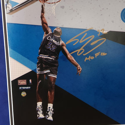 Shaquille O'Neal Signed 50cm x 30cm HOF Print - Framed **STEINER AUTHENTICATED** - Premium  from 1of1 Collectables - Just $595! Shop now at 1of1 Collectables