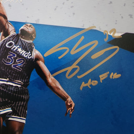 Shaquille O'Neal Signed 50cm x 30cm HOF Print - Framed **STEINER AUTHENTICATED** - Premium  from 1of1 Collectables - Just $595! Shop now at 1of1 Collectables