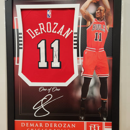 Demar DeRozan Chicago Bulls Signed Jersey  - National Treasures Framed **JSA AUTHENTICATED**