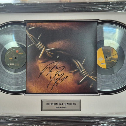 Post Malone Signed Framed Record - Beer Bongs & Bentleys **JSA AUTHENTICATED** - Premium Record from 1of1 Collectables - Just $1250! Shop now at 1of1 Collectables