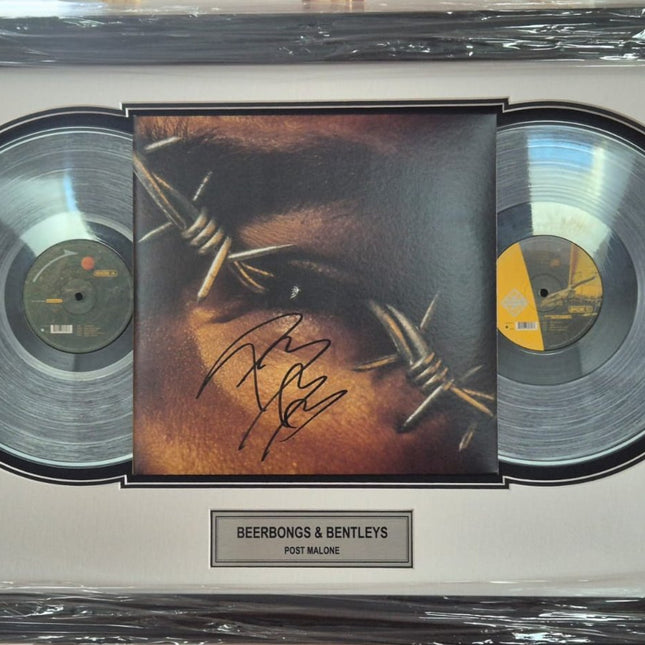 Post Malone Signed Framed Record - Beer Bongs & Bentleys **JSA AUTHENTICATED** - Premium Record from 1of1 Collectables - Just $1250! Shop now at 1of1 Collectables