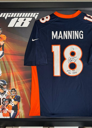 Payton Manning Denver Broncos Signed & Framed Jersey  **FANATICS AUTHENTICATED** - Premium  from 1of1 Collectables - Just $1800! Shop now at 1of1 Collectables