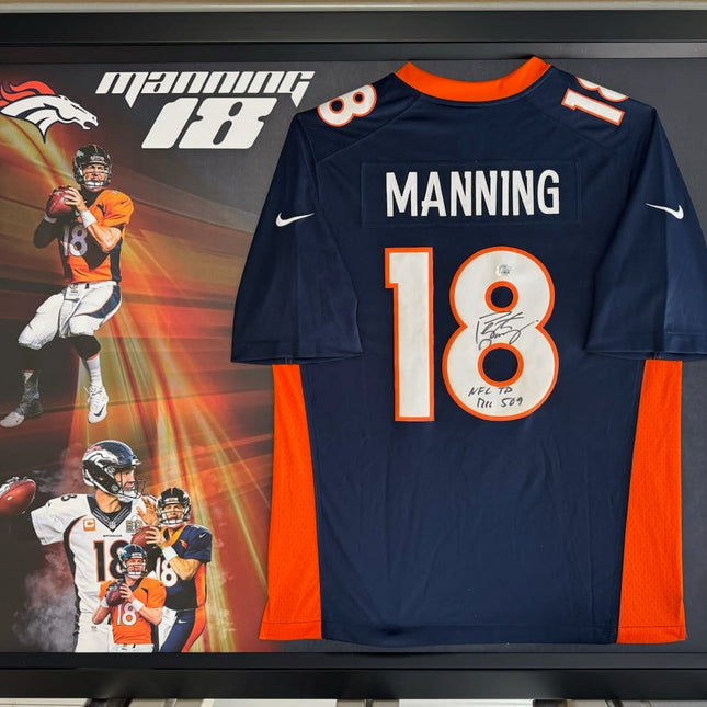 Payton Manning Denver Broncos Signed & Framed Jersey  **FANATICS AUTHENTICATED** - Premium  from 1of1 Collectables - Just $1800! Shop now at 1of1 Collectables