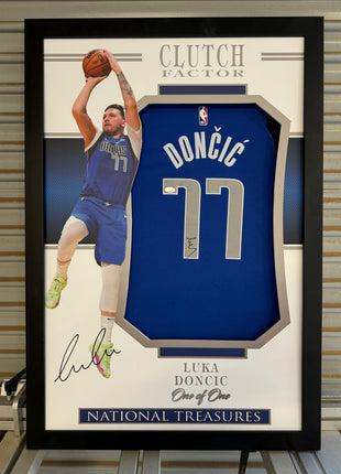 Luka Doncic Dallas Mavericks Signed Jersey  - National Treasures Framed **JSA AUTHENTICATED** - Premium  from 1of1 Collectables - Just $1720! Shop now at 1of1 Collectables