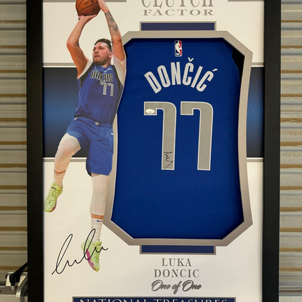 Luka Doncic Dallas Mavericks Signed Jersey  - National Treasures Framed **JSA AUTHENTICATED** - Premium  from 1of1 Collectables - Just $1720! Shop now at 1of1 Collectables