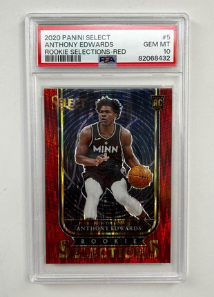 Anthony Edwards 2020/21 Select Rookie Selections - Red #5 **PSA GEM MINT 10** - Premium  from 1of1 Collectables - Just $495! Shop now at 1of1 Collectables