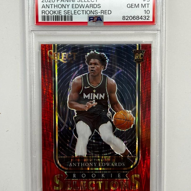 Anthony Edwards 2020/21 Select Rookie Selections - Red #5 **PSA GEM MINT 10** - Premium  from 1of1 Collectables - Just $495! Shop now at 1of1 Collectables