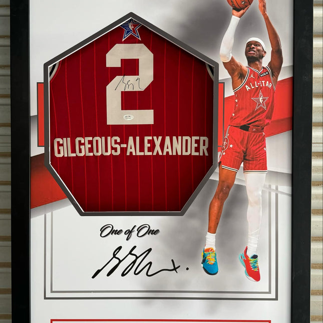 Shai Gilgeous-Alexander (SGA) All Star Signed Jersey  - Flawless Framed **FANATICS AUTHENTICATED** - Premium  from 1of1 Collectables - Just $1350! Shop now at 1of1 Collectables